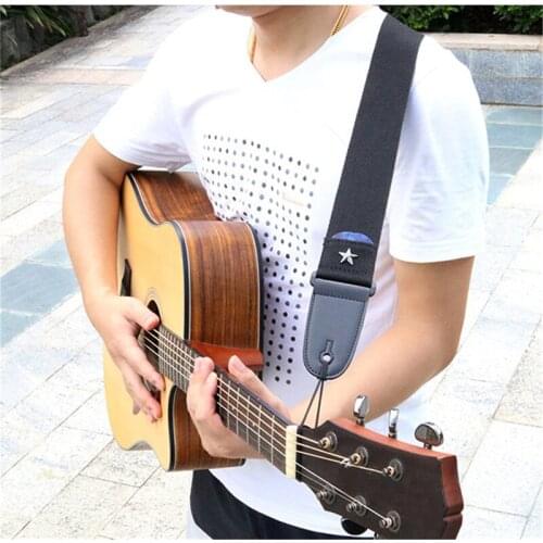 Guitar Parts Portable Comfortable Classic Guitar Strap Adjustable Shoulder Strap For Electric Guitars Durable Accessories