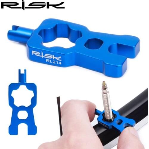 RISK 4 in 1 Bicycle Valve Tools Wrench Schrader/Presta Valve Core Removal Installation Repair Portable Tool For MTB Bike