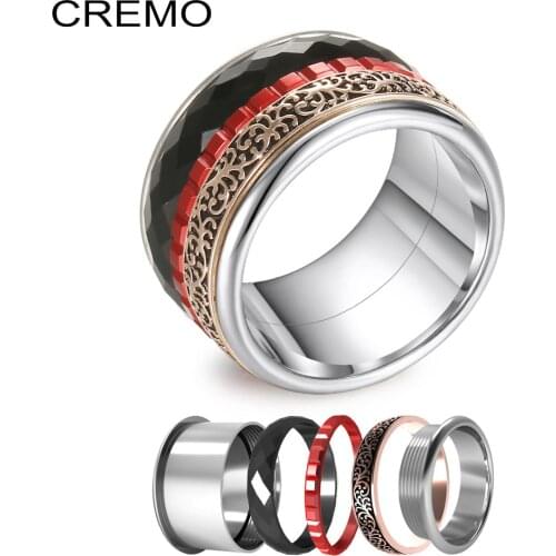 Cremo Lovers Ring Original Geometric Minimalist Multi Finger Rings BOHO Interchangeable Hundred Matching Symphony Wedding Band
