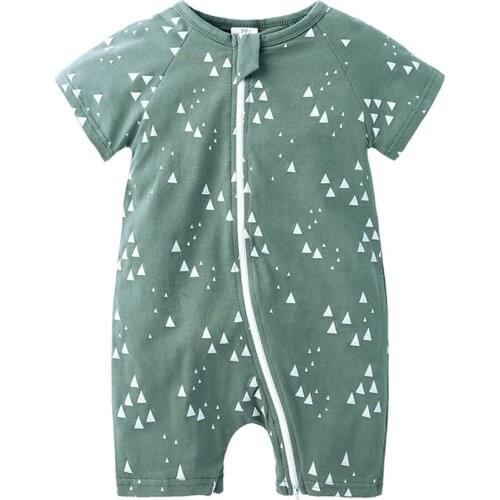 Baby Short Sleeved Clothing New Summer Baby Thin Onesie Children Cartoon Cotton Climbing Suit