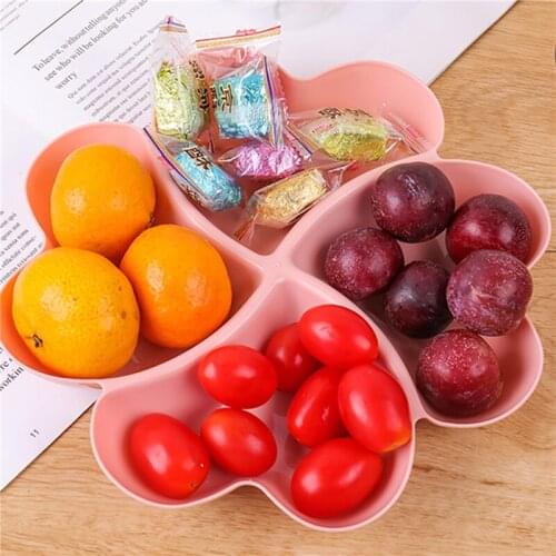 Confectionery Dessert Tray Container Irregular Creative Storage Household High Quality Dried Fruit Snacks Separated Fruit Tray