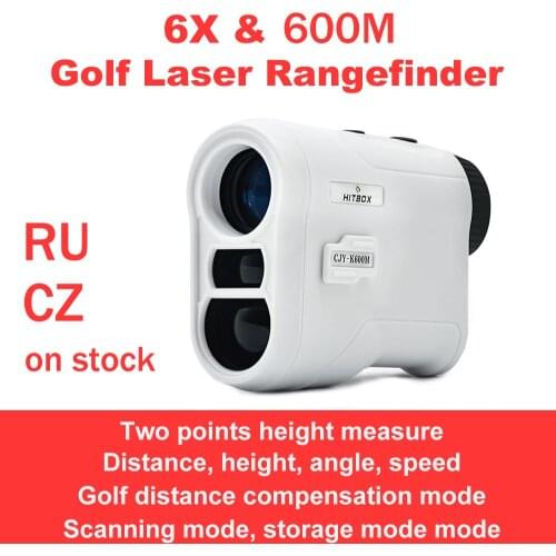 800M Golf Laser Rangefinder 6X Monocular Telescope For Hunting Laser Distance Meter Speed Height Angle Scanning Measure Tools