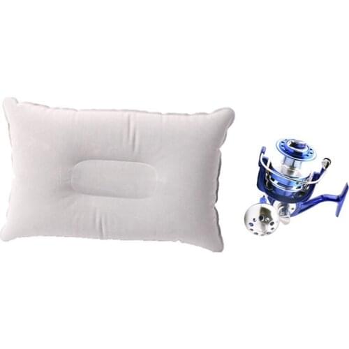 HOT 1 Set Drag Spinning Reels Sea Fishing Boat Fishing Reel & 1 Pcs Folding Air Pillow Double Sided Flocking Cushion