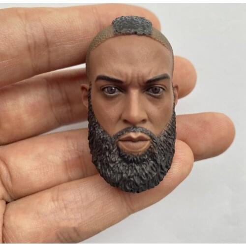 1/6 Male soldier Head Carving Model with beard calm version US Navy black night attack group For 12" TBLeague Figure body dolls