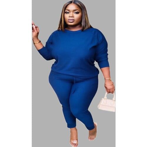 Winter Clothes Women Two Piece Set Joggers Sweat Suits Sexy Long Sleeve Fashion S-4XL Plus Size Clothing Wholesale Dropshipping