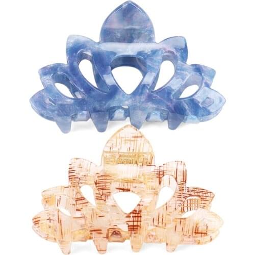 Classic Hair Accessory - Claw Hair Clip for Women Girls Cellulose Acetate Hair Ornament Jewelry for Fashion Tiara Bridal Prom