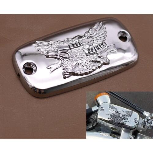 Motorcycle Chrome Brake Fluid Reservoir Cap For Honda Valkyrie Goldwing 1500 1800 VTX 1800