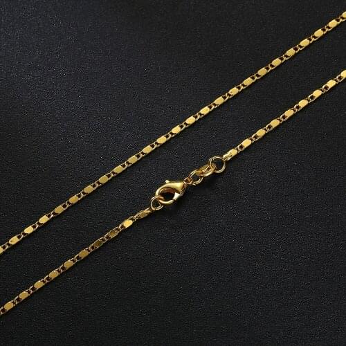 Wholesale gold color Chains Necklace Accessories Tiny Link Chain for Matching Pendants Necklace Chain for DIY Jewelry Making