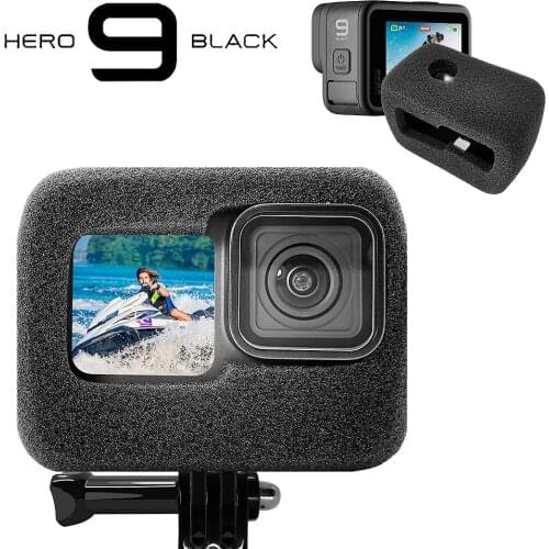 Windshield Wind Noise Reduction Sponge Foam Case For GoPro HERO 9 Cover Housing For Gopro Hero 9 Action Camera Accessorie