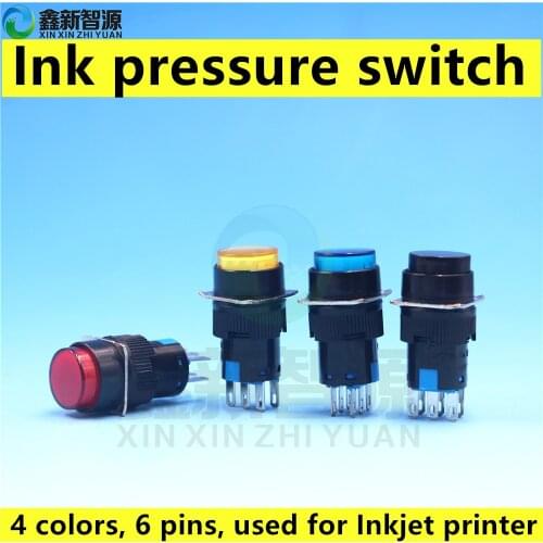 Ink pressure switch for solvent printer Allwin Human Yaselan Taimes Wit-color Inkjet printer press ink control button 6 foots