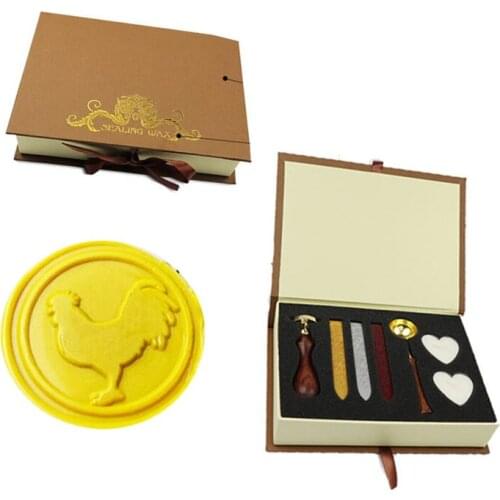 Cock Wax Seal Stamp Wedding Invitations Gift Set Kit