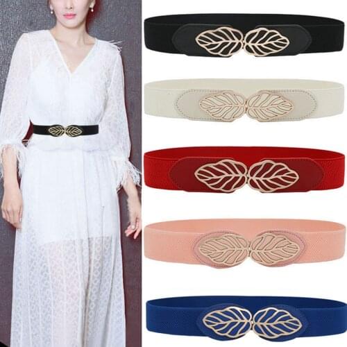 65cm Female Fashion Black Waistband Wide Waist Elastic Stretch Belt For Women Chic Waistband Dress Coat Clothing Accessories