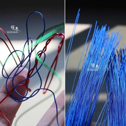 0.9mm Aluminum Alloy Wire Red Blue Green DIY Flower Crafts Jewelry Decor Clothes Modelling Contour Designer Accessories