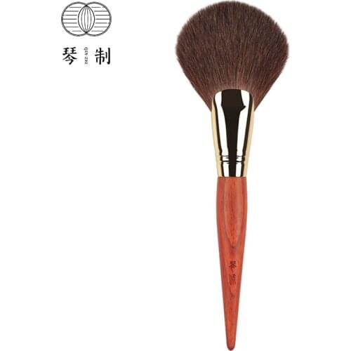 QINZHI Professional Handmade Make Up Brush 006 Large Fan Shape Face Powder Brush Soft Red Squirrel Hair Makeup Brushes