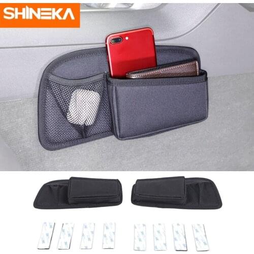SHINEKA Stowing Tidying For Chevrolet Camaro Car Gear Shift Storage Bag Organizer Tray Accessories For Chevrolet Camaro 2017