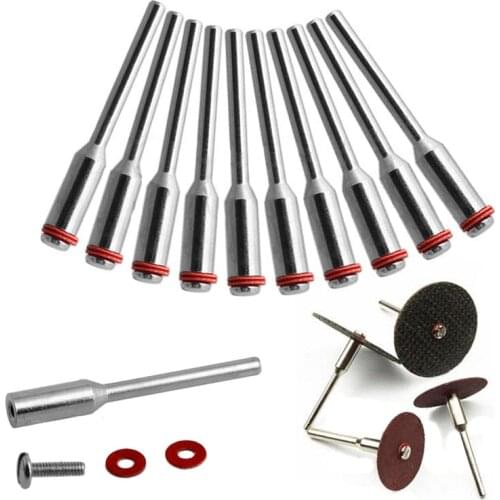 10Pcs/set 3mm Steel Grinding Shank Mandrel Cut-off Wheel for Rotary Accessories
