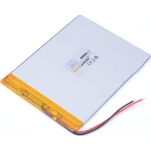 1PCS free shipping 3.7 v 4000mAh Large capacity ultra-thin MID Tablet Polymer Lithium Battery built-in Protection Plate 3396119