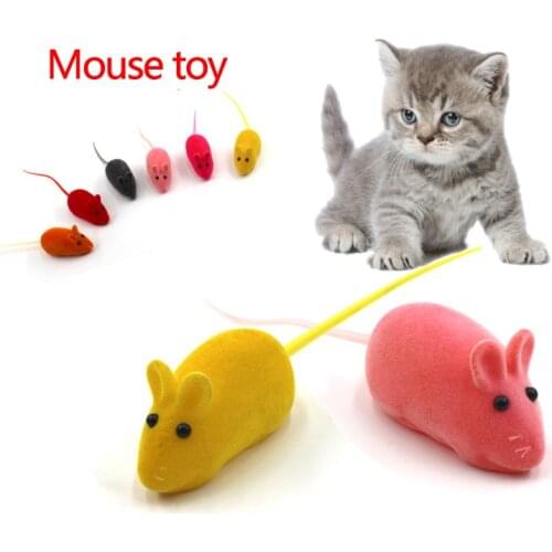 Pet Products Toy Mouse Shape Squeaky Pet Toys Smart Interactive Training Playing Games Plush Kitten Small Dog Pets Accessories