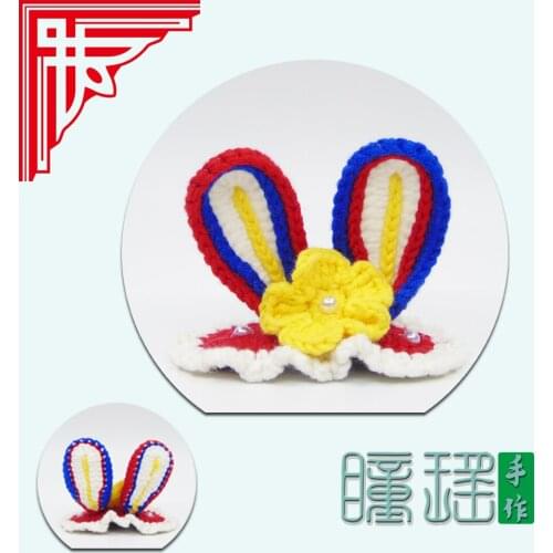 Party decoration hairpin-hand-crocheted DIY hair accessories, woolen hairpin, 5pcs/set