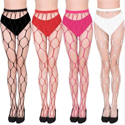 Women Stocking Underwear Sexy Thigh-High Fishnet Sexy Lingerie Hot Open Crotch Pantyhose Stocking For Garters Belt Set S1477
