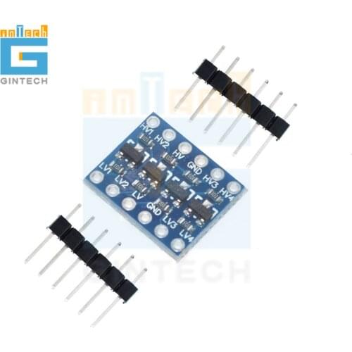 10pcs/lot 4 Channel IIC I2C Logic Level Converter Bi-Directional Module 5V to 3.3V For Arduino