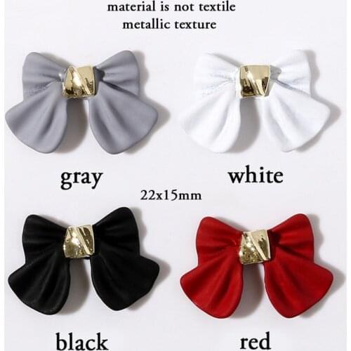 Bowtie Nail Charm Metallic Large size nail decals/ Nail polish UV gel supply Instagram Pinterest Nail Inspiration 100pcs