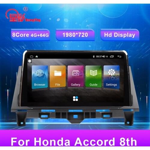 9.66 Inch Android 8.1 USB car Bluetooth Radio DVD multimedia video player GPS navigation for Honda Accord 8th 2008-2013