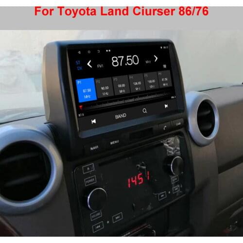 Car Android Media Radio Screen For Toyota Land Cruiser 76/86 GPS Navigation Audio Video Stereo Multimedia System Player