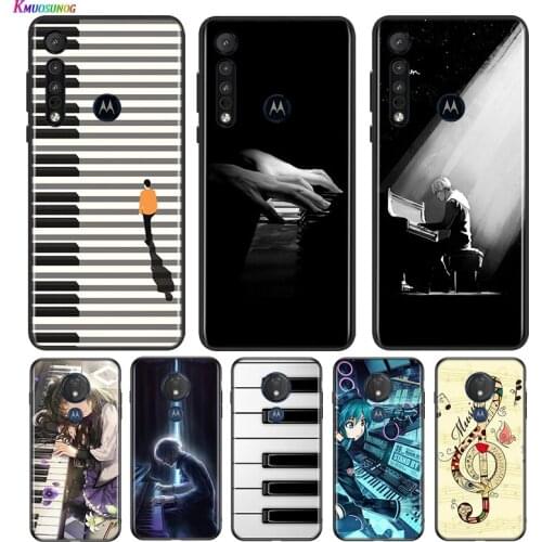 Piano Music Art For Motorola G9 G8 G Stylus Power One Fusion Hyper Edge E7 E6 5G Plus Play Lite Phone Case