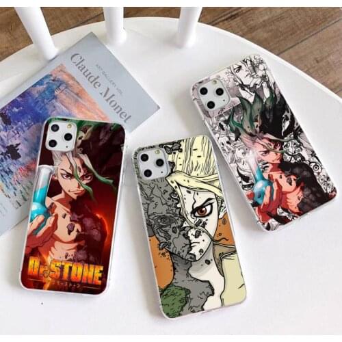 Anime Dr Stone Phone Case for iphone 12 pro max 11 pro XS MAX 8 7 6 6S Plus X 5S SE 2020 XR cover