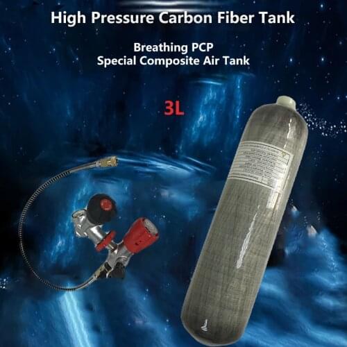 ACECARE Cylinder Co2 PCP Paintball 300Bar Scuba Tank 3L M18*1.5 CE Carbon Fiber Cylinder For Airforce Condor Air Rifle