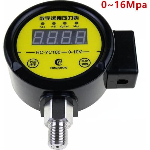 HC -YC100 pressure gauge Digital remote transmission DC12V-24v 0 -16Mpa pressure gauge variable supply equipment