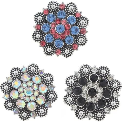 JaynaLee 18-20mm Metal Ginger Snap Button Fit Ginger Snaps Bracelets Jewelry for women men gifts GJS6128