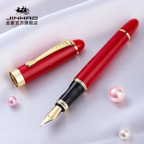JINHAO X450 Fountain Pen Luxury Medium Nib Ink Pens for Writing Office Signature Student Business School Supplies