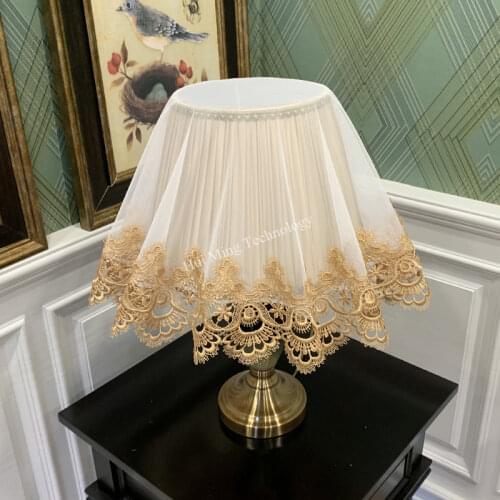 Round Tablecloth Table Cloth Europe Embroidered Lamp Dustproof Cover Milk Machine Lace Double Yarn Transparent Disc Table Mat