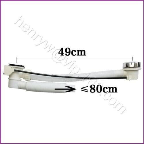 L16002 - Luxury Plastic Bathtub Waste Drainer with Flexible Hose