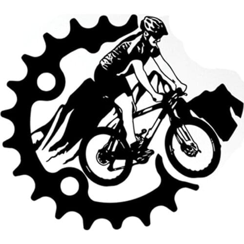 Dawasaru Mountain Bike Extreme Sport Car Sticker Personalized Decal Laptop Motorcycle Auto Accessories Decoration PVC,16cm*14cm