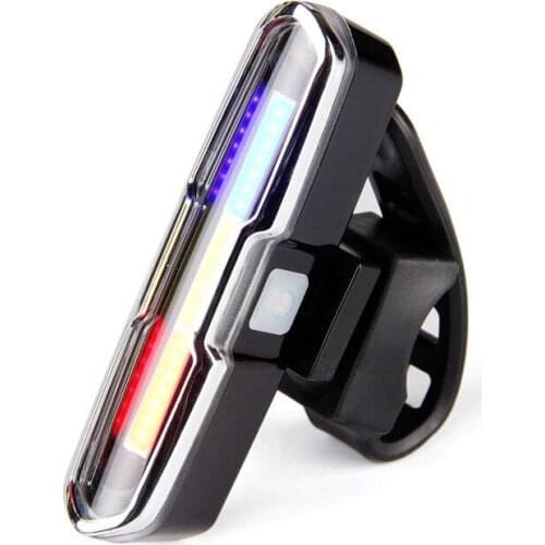 New USB Rechargeable Front Rear Bicycle Light Lithium Battery LED Bike Taillight Cycling Helmet Light Lamp Mount Bicycle Acces