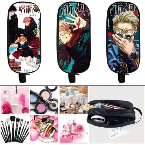 3D Printed Anime Jujutsu Kaisen Pencil Case Large Capacity Student Stationery Cartoon Multifunctional Stationery Make Up Boxes
