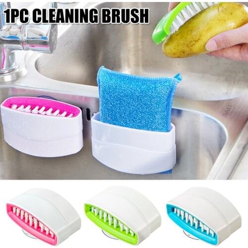 Spot Inside The Sink Silverware Washer Suction Cup Cutlery Cleaning Brush for Kitchen Best Price