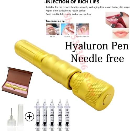 Hyaluronic Acid Pen High density metal For Anti Wrinkle Lifting Lip atomizer Non Invasive lip injection hyaluronique pen 0.3ml