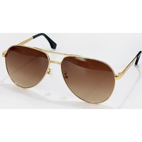 Pilot Sunglases Men Sunglasses Man Women Metal Frame Fishing Luxury New Fashion Brand Designer Sun Glasses Gold gray Eyewear