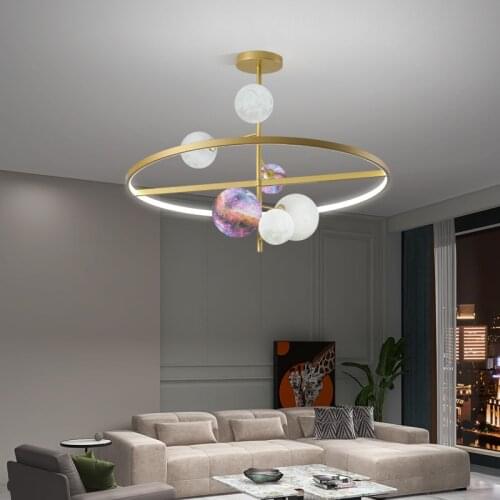 New Style Lamps and Lanterns Living Room Lights Simple Post-modern Atmosphere Home Bedroom Dining Room Creative Chandelier