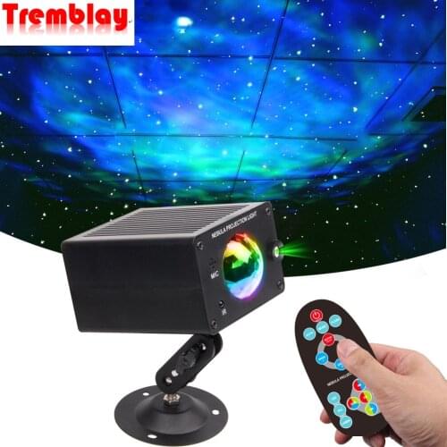 LED Galaxy Stage Effect Lighting Strobe Laser Projector Night Disco Ball Christmas Holiday Lamp for DJ Party Laser Light Show