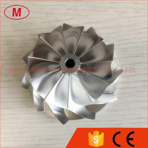 T04B 409179-0028 59.00/76.13mm 11+0 blades high performance turbo milling/aluminum 2618/billet compressor wheel