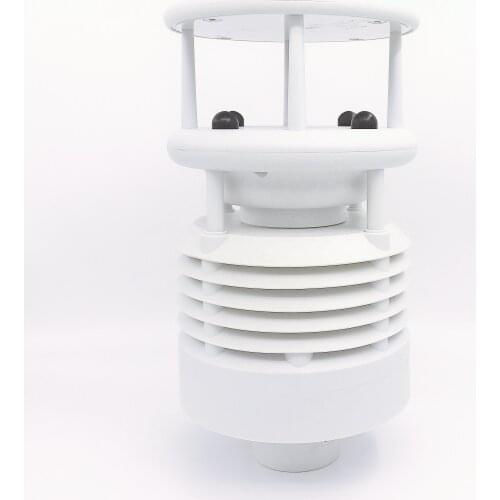 Eight parameters ultrasonic wind speed wind direction temperature humidity pressure PM2.5 PM10 noise compact weather station