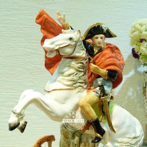 High-grade European-style ceramic crafts office desktop living room porch screen cabinet ornaments Napoleon furnishings