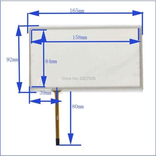 ZhiYuSun for JVC-AVX738 compatible Touch screen senso industrial control Resistance screen 7.1inch For gps car