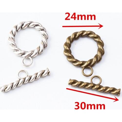 10 pieces of retro metal zinc alloy OT buckle pendant for DIY handmade jewelry necklace making 7071