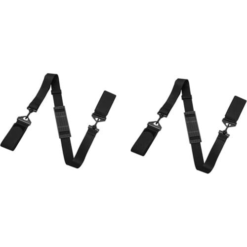 2 Packs Ski Straps Ski and Pole Carrier Strap Adjustable Shoulder Carrier Lash Handle Straps Transport Your Ski Gear